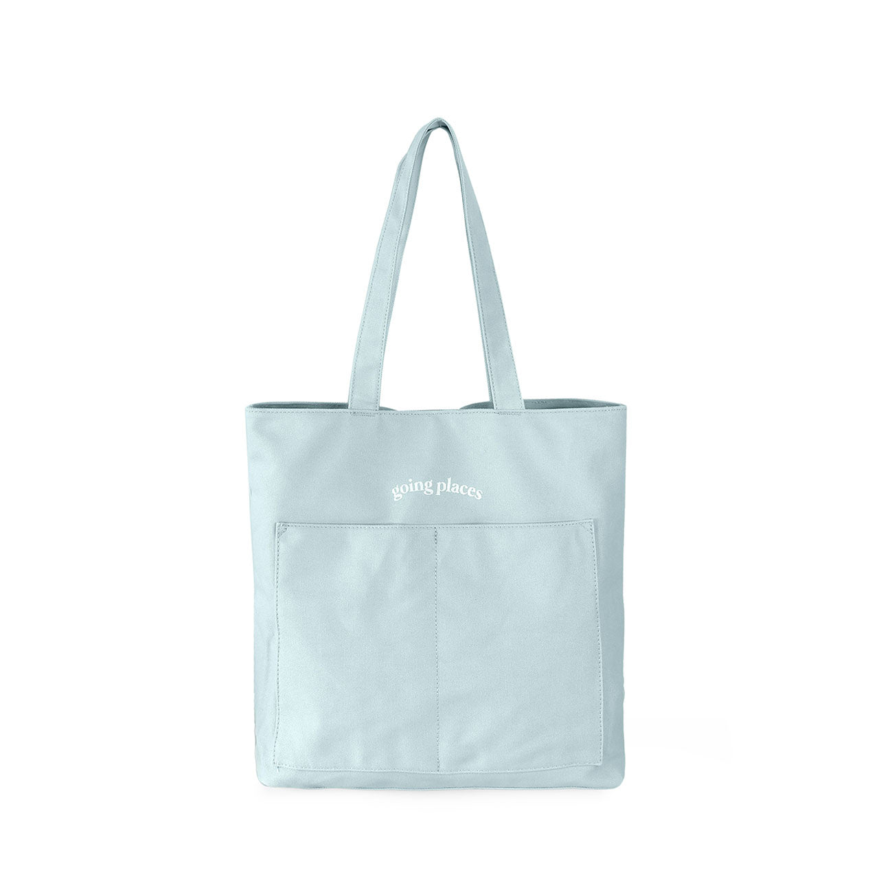 Going Places Tote (Cloud Blue) – good totes - Main Image