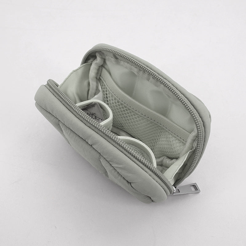 Small Bread Puffer Pouch (Sage)