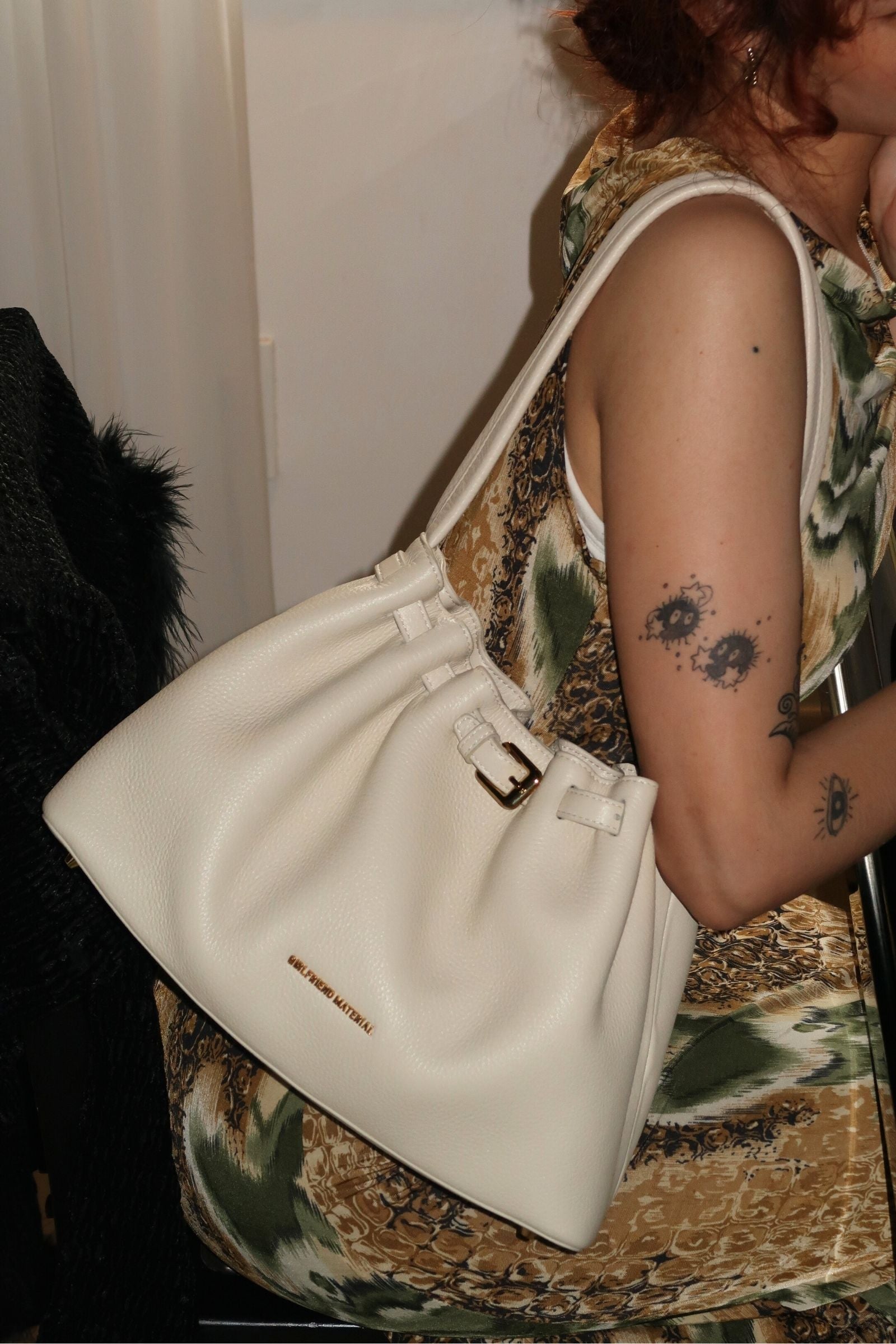 Whisper Bag (Pebbled Cream)