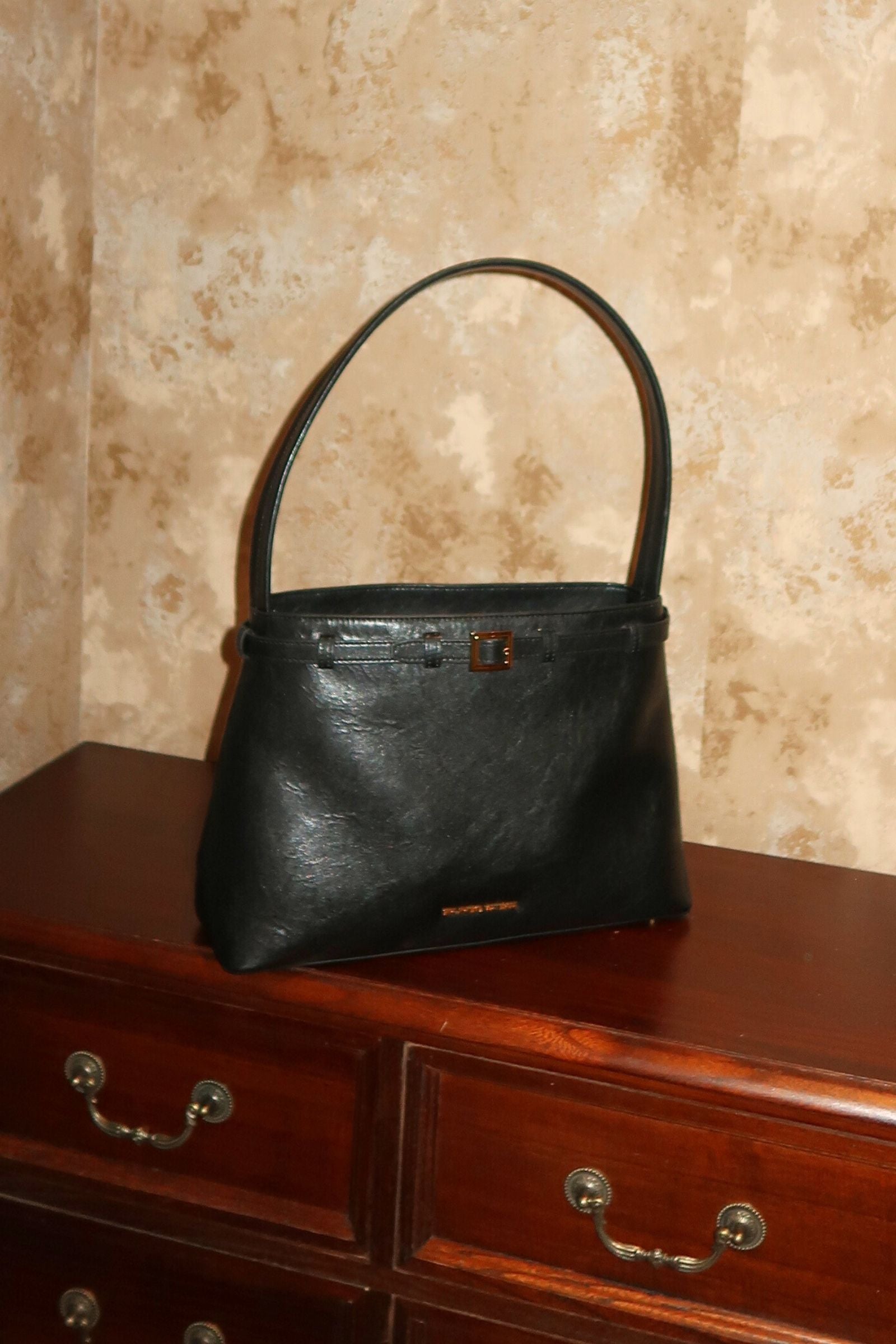 Plaza Bag (Waxed Black)
