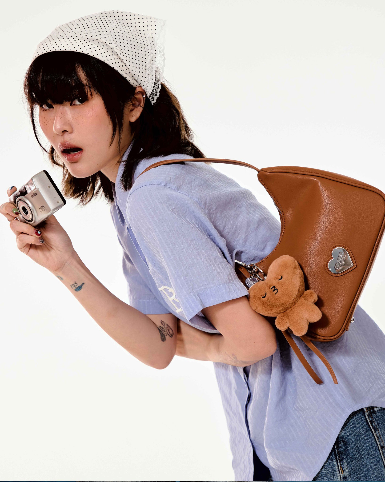 Girlfriend Hobo Bag (Pebbled Caramel)