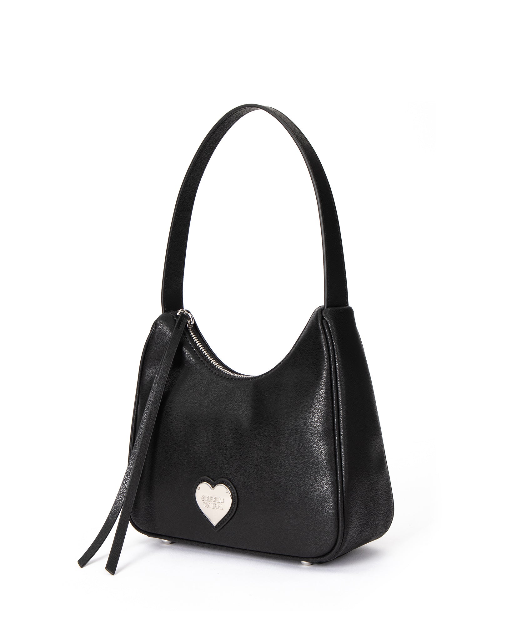 Girlfriend Hobo Bag (Pebbled Black)
