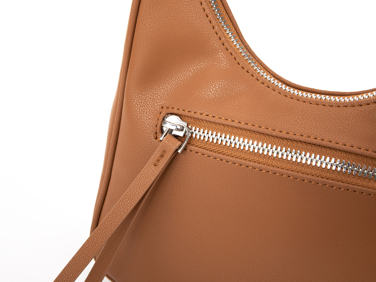 Girlfriend Hobo Bag (Pebbled Caramel)