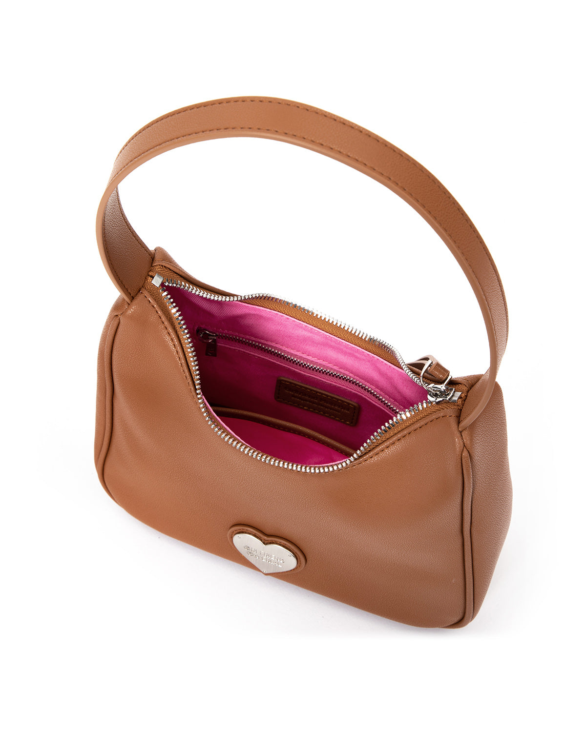 Girlfriend Hobo Bag (Pebbled Caramel)