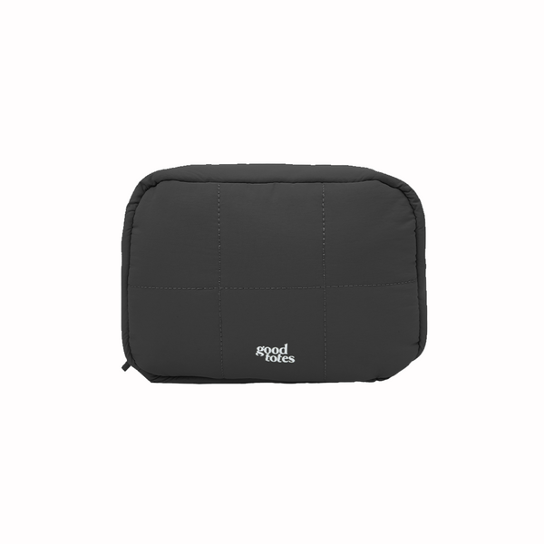 Jumbo Bread Puffer Pouch – Padded Travel & Tech Pouch – good totes