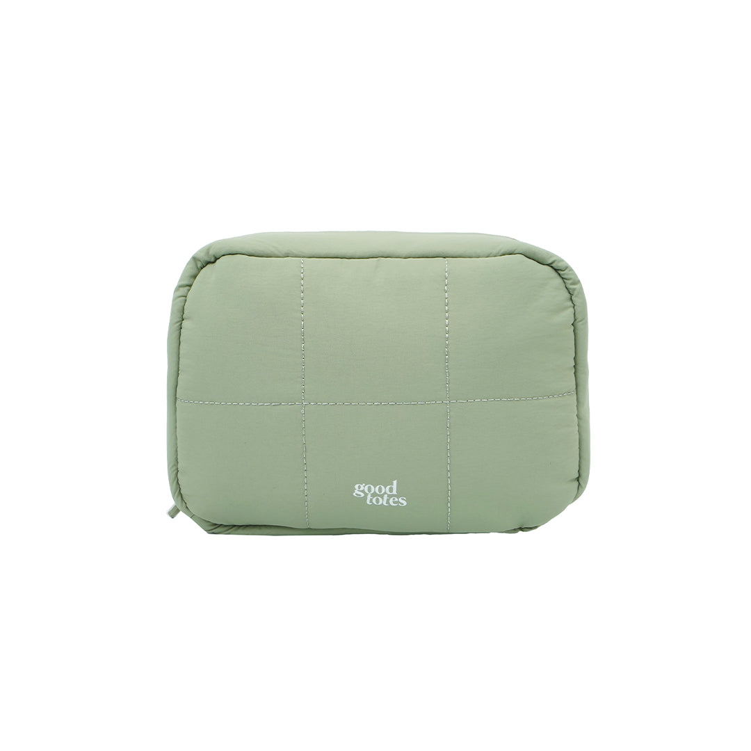 Jumbo Bread Puffer Pouch (Sage)