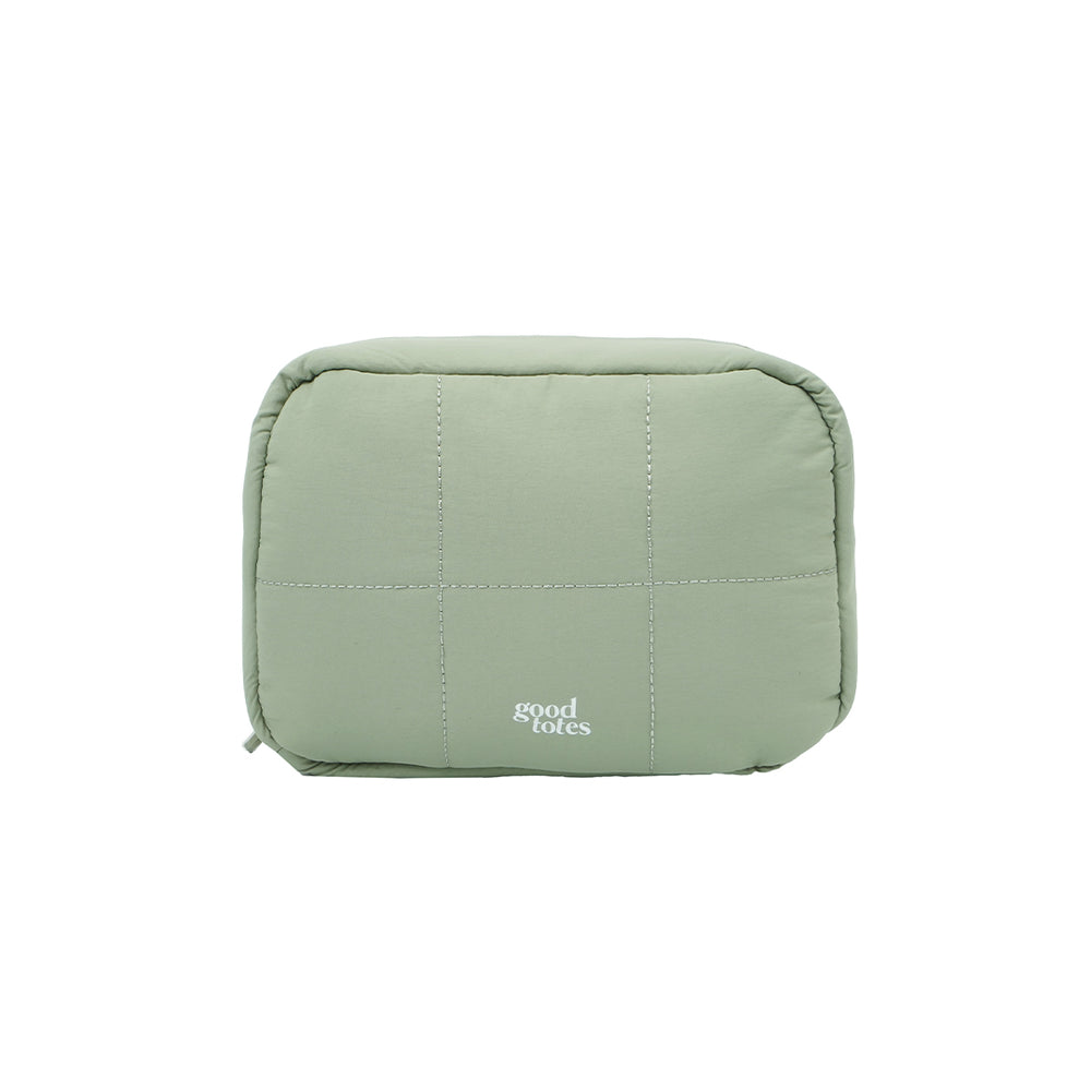 Jumbo Bread Puffer Pouch (Sage)