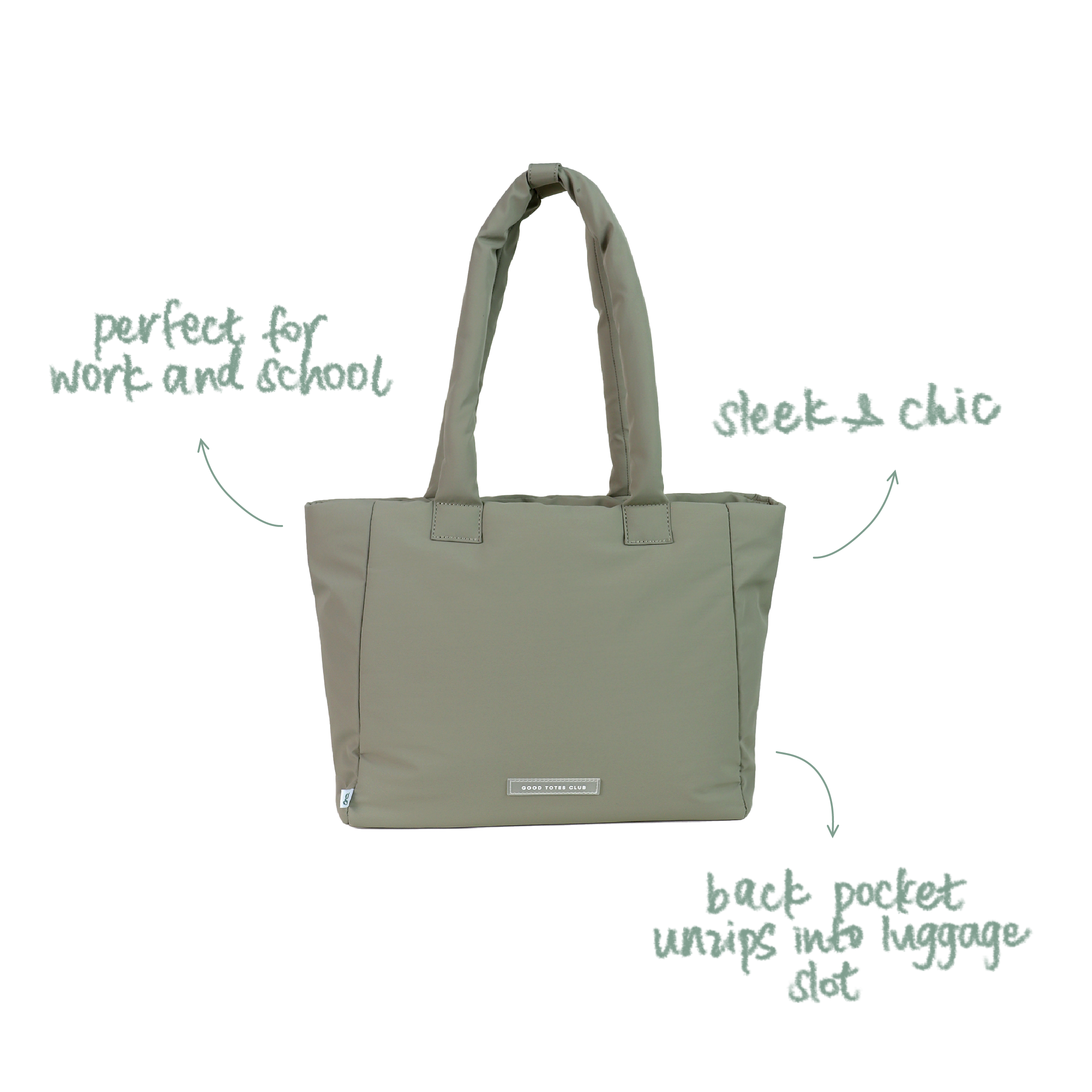 Go-Getter Laptop Tote (Nylon Sage)