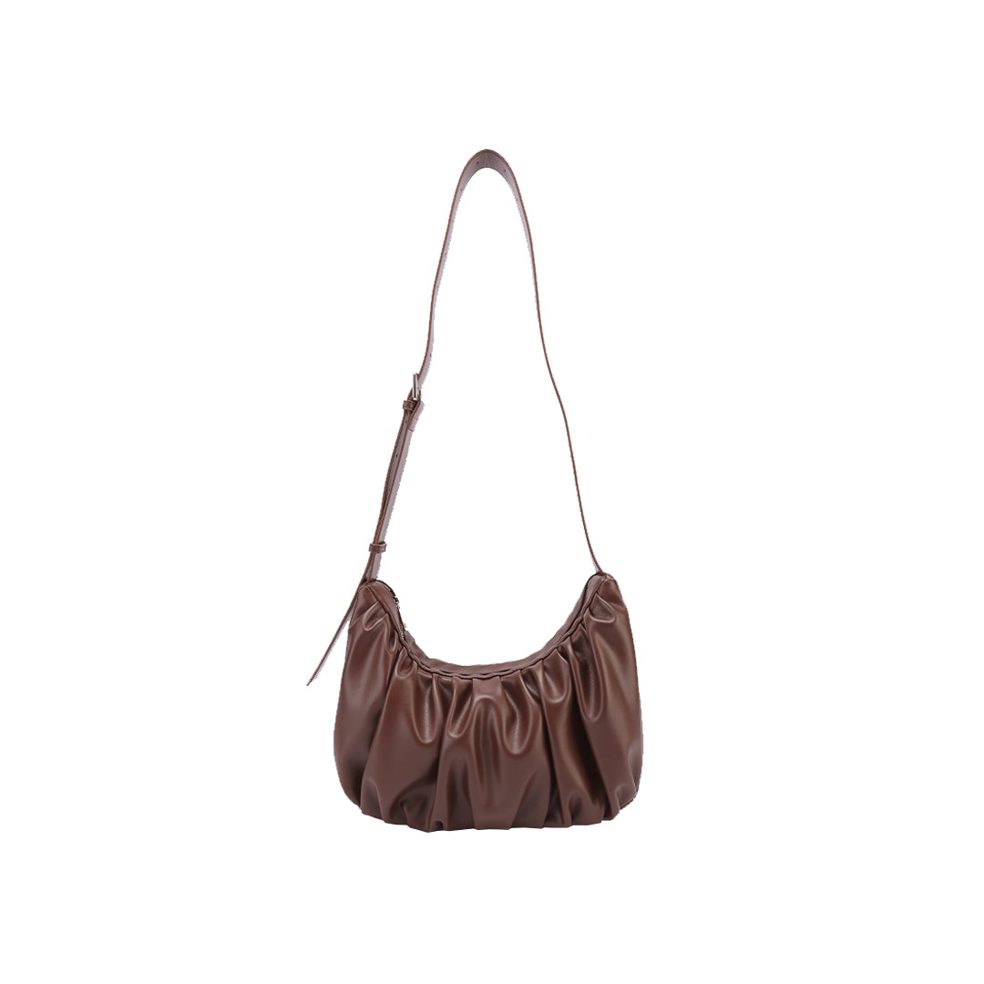 Leather Croissant Sling (Espresso)