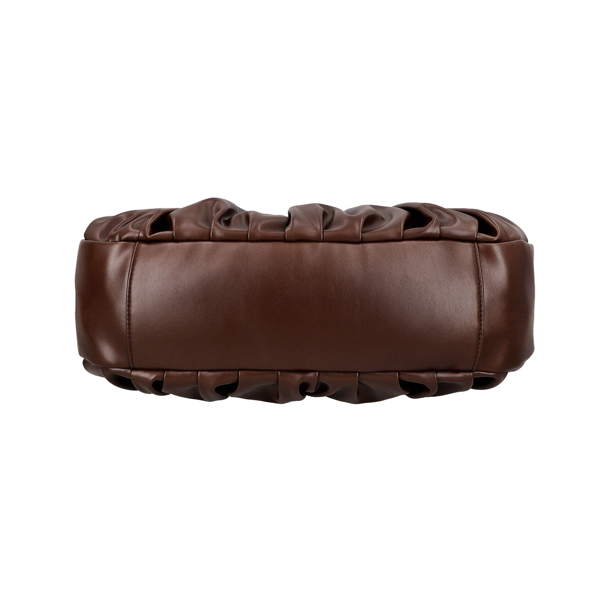 Leather Croissant Carryall (Espresso)