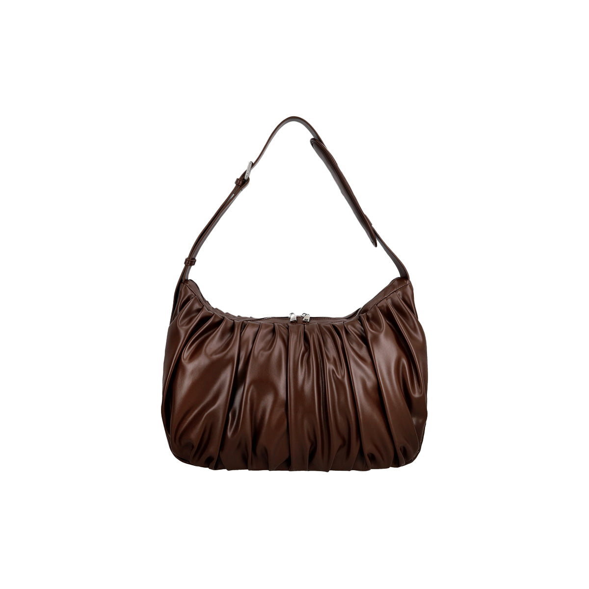 Leather Croissant Carryall (Espresso)
