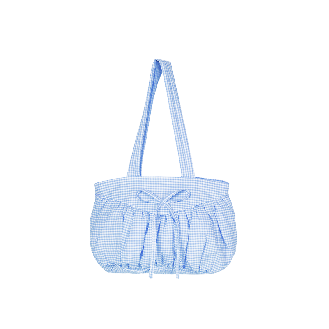 Mini Soufflé Tote (Blue Gingham)
