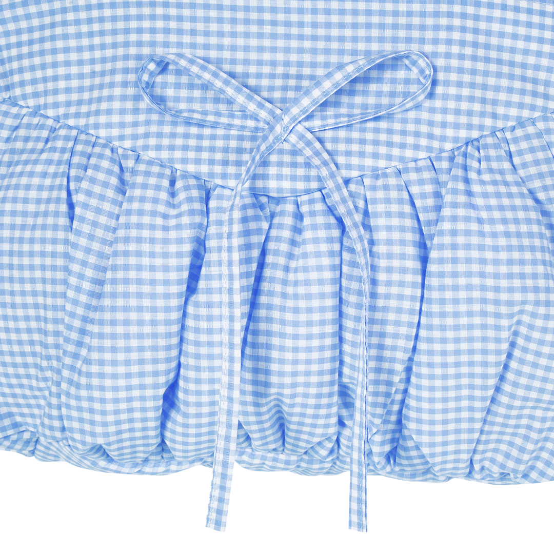 Mini Soufflé Tote (Blue Gingham)