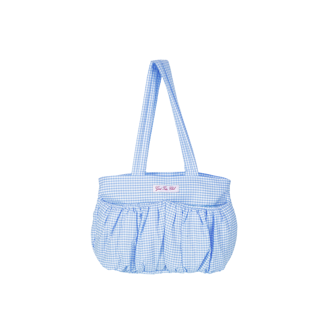 Mini Soufflé Tote (Blue Gingham)