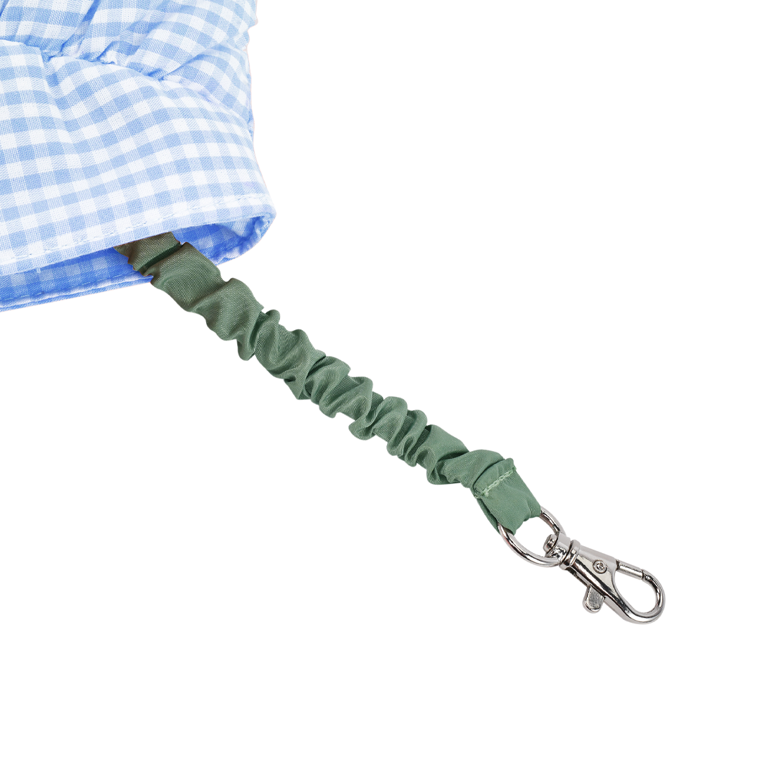 Mini Soufflé Tote (Blue Gingham)