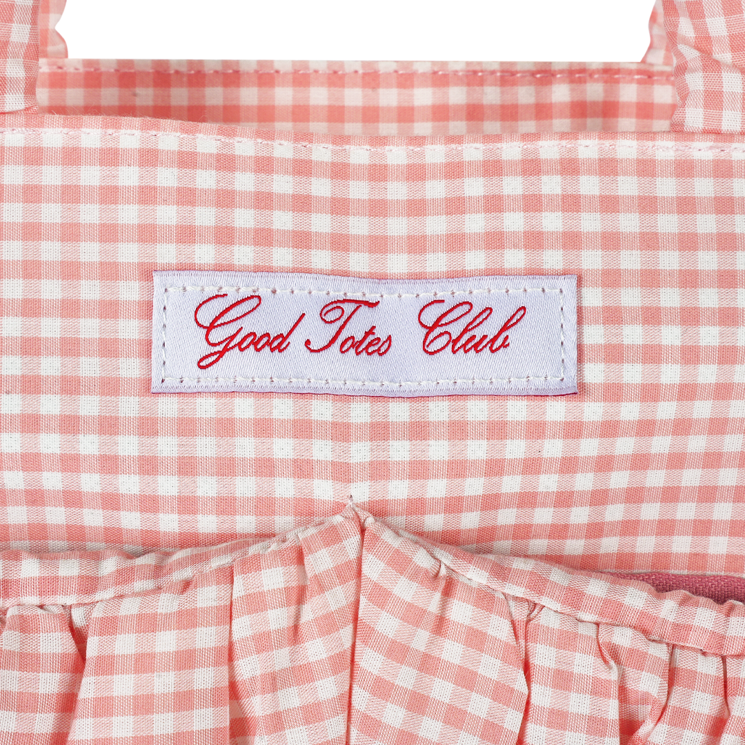 Mini Soufflé Tote (Pink Gingham)