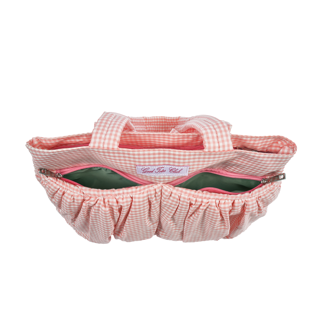 Mini Soufflé Tote (Pink Gingham)