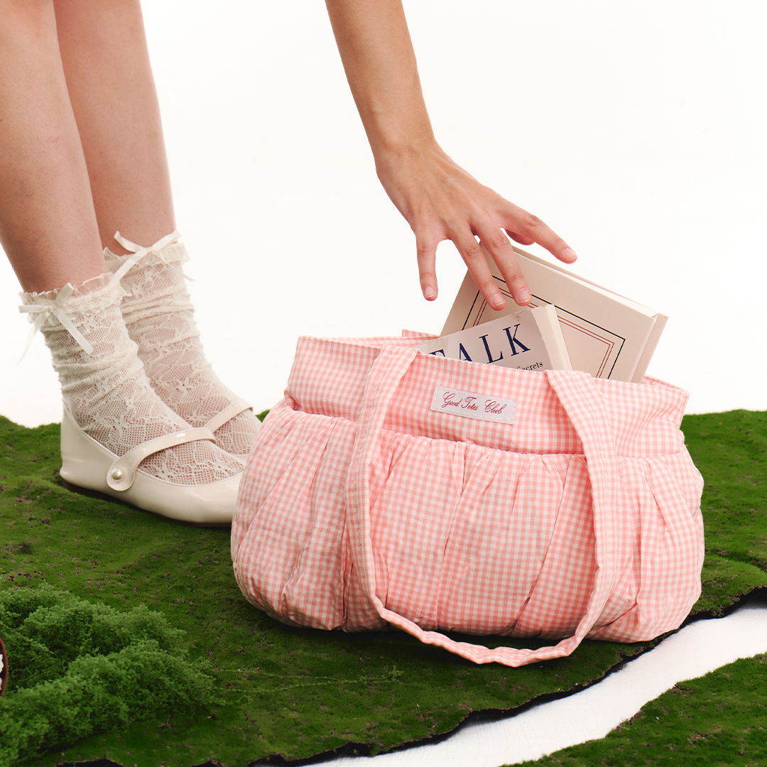 Mini Soufflé Tote (Pink Gingham)