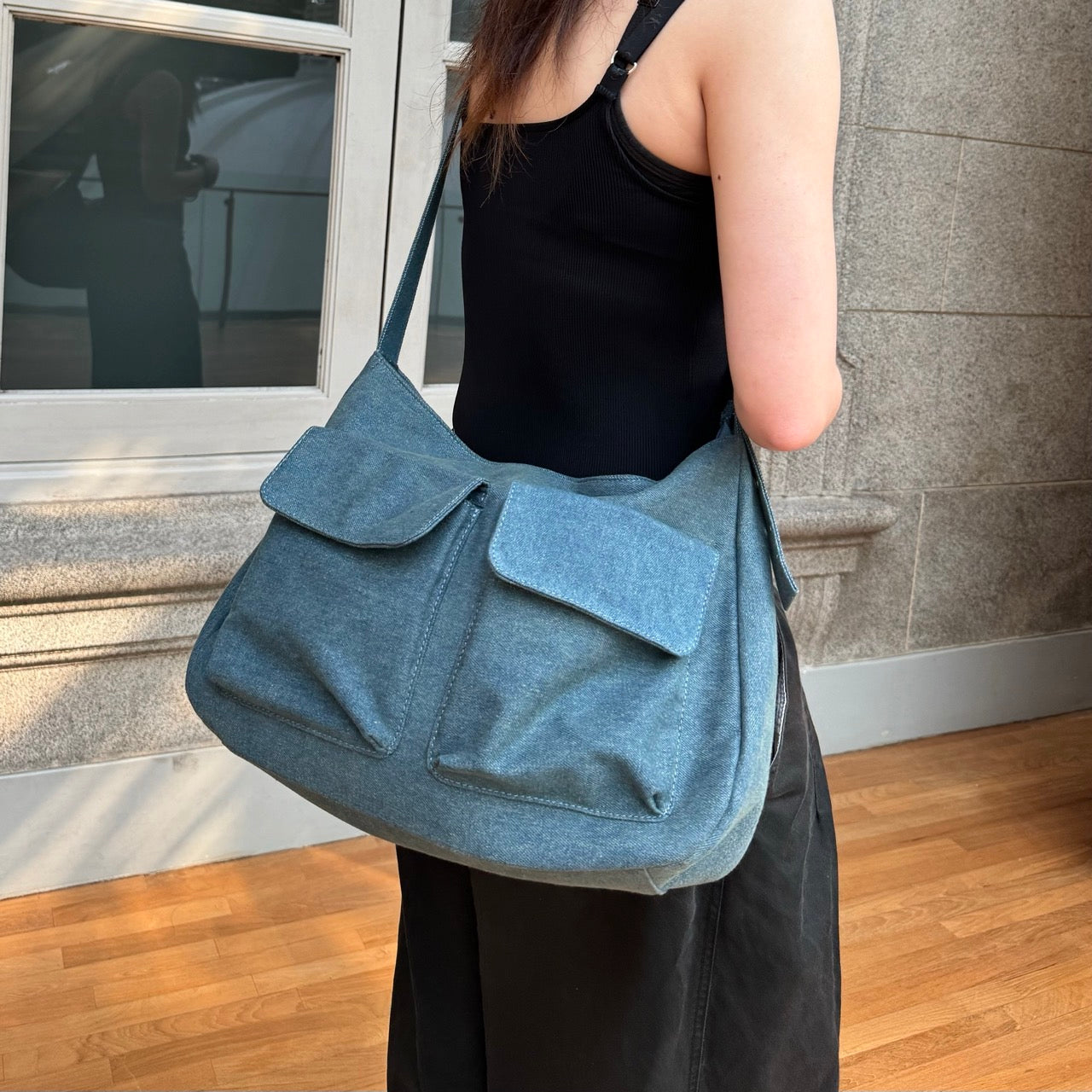 Oversized Cargo Sling (Vintage Wash) | TTR X Good Totes