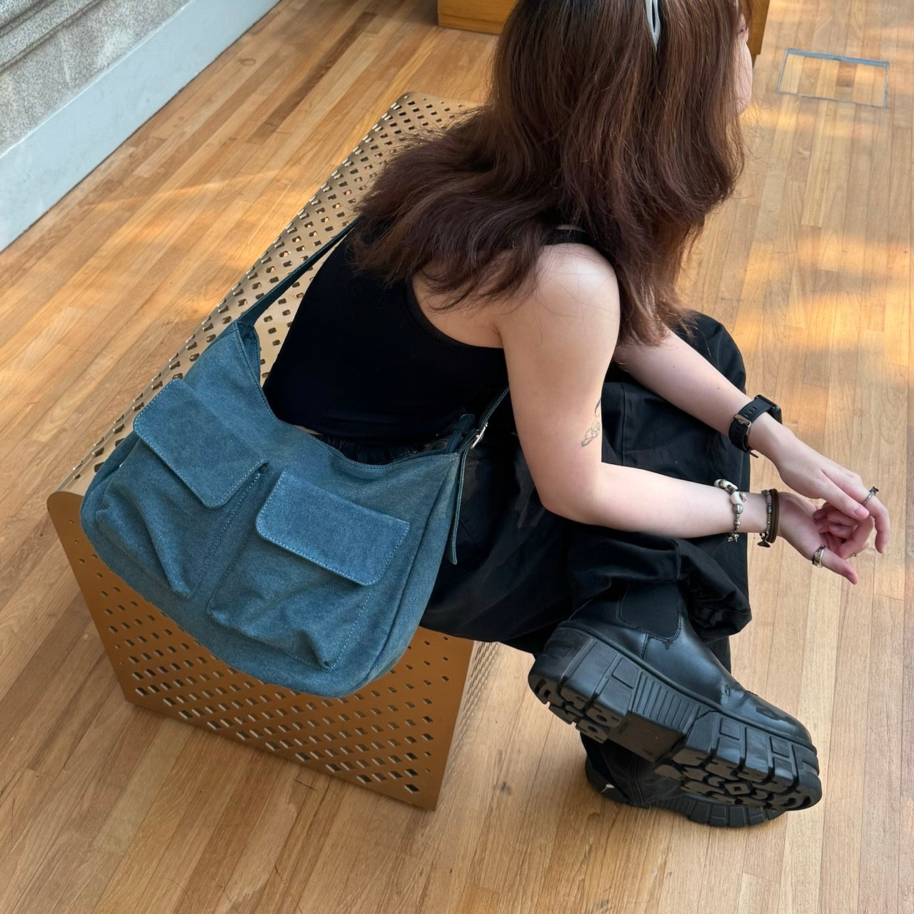 Oversized Cargo Sling (Vintage Wash) | TTR X Good Totes