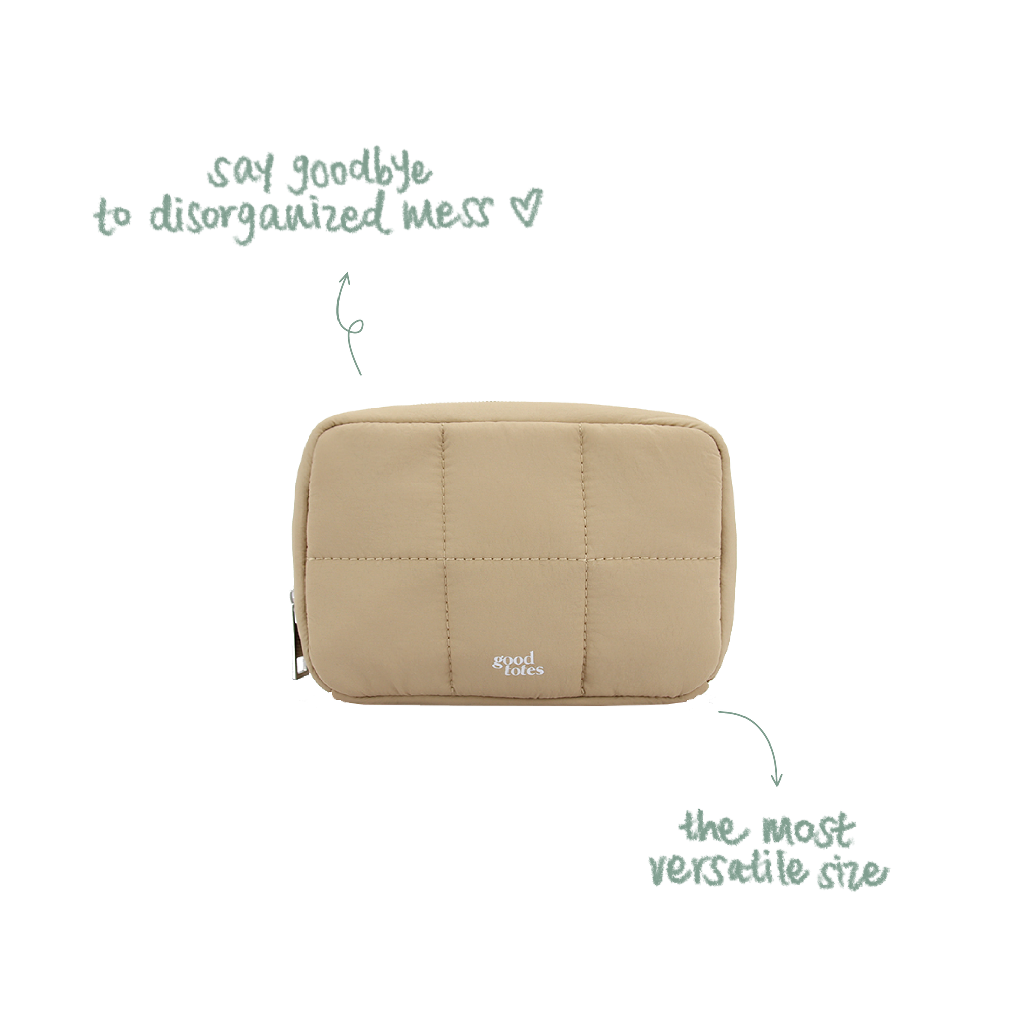 Regular Bread Puffer Pouch (Oat Milk)