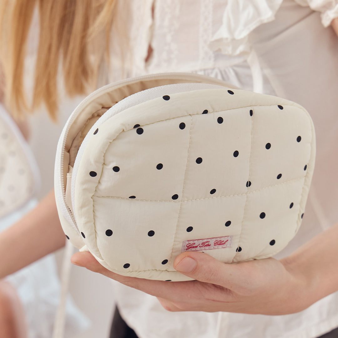 Regular Bread Puffer Pouch (Polka Dot)