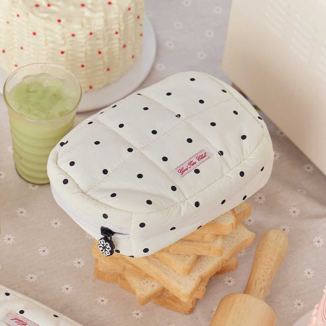 Regular Bread Puffer Pouch (Polka Dot)