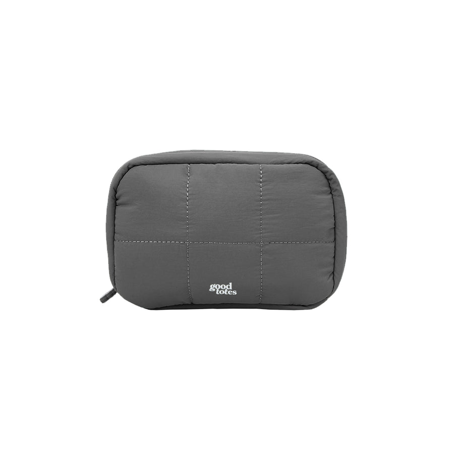 Regular Bread Puffer Pouch (Charcoal)