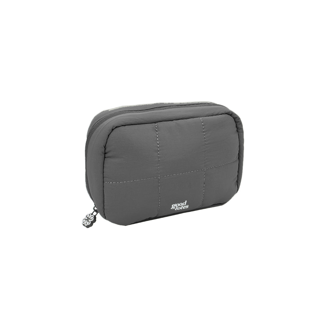 Regular Bread Puffer Pouch (Charcoal)