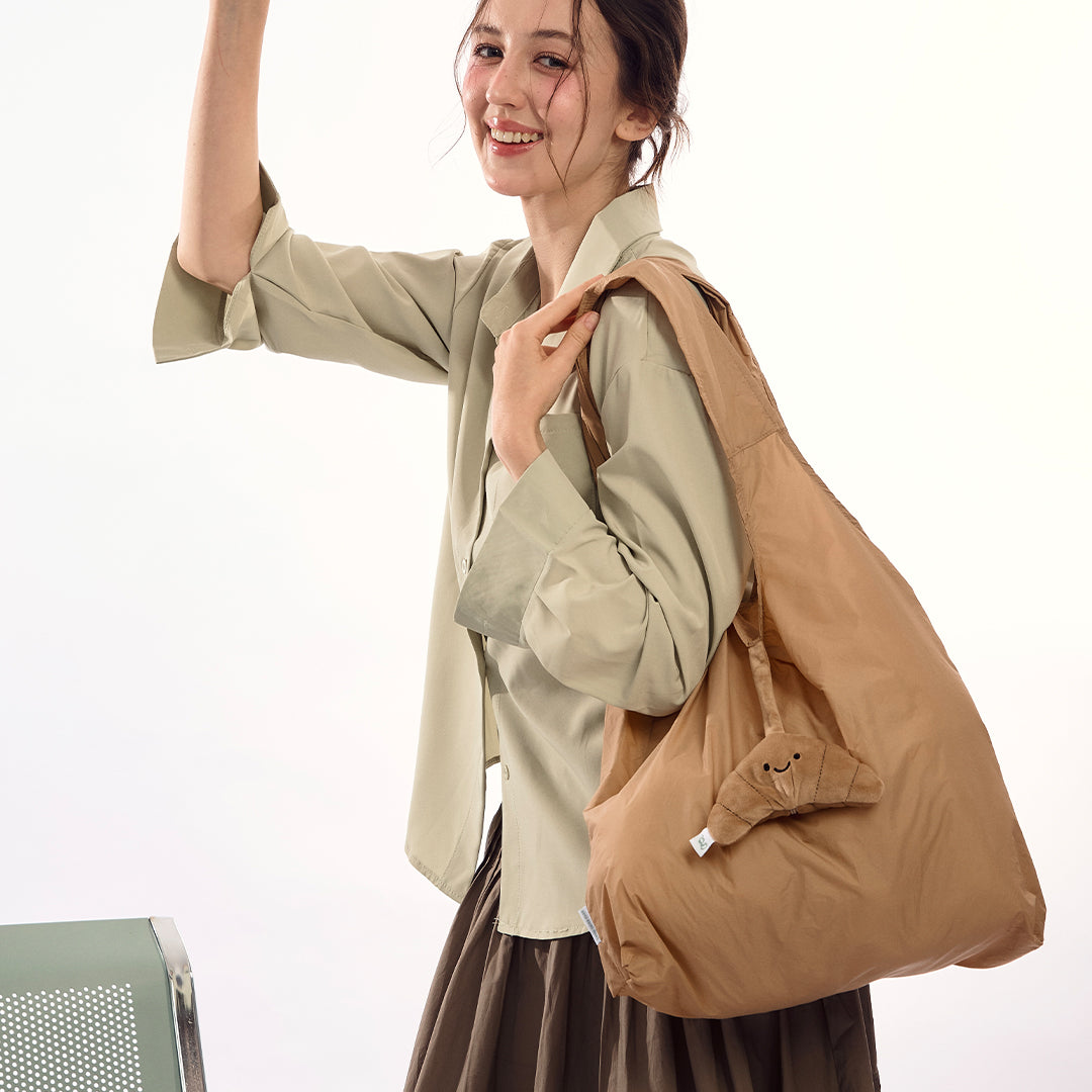 Reusable Plush Bag (Plush Croissant)