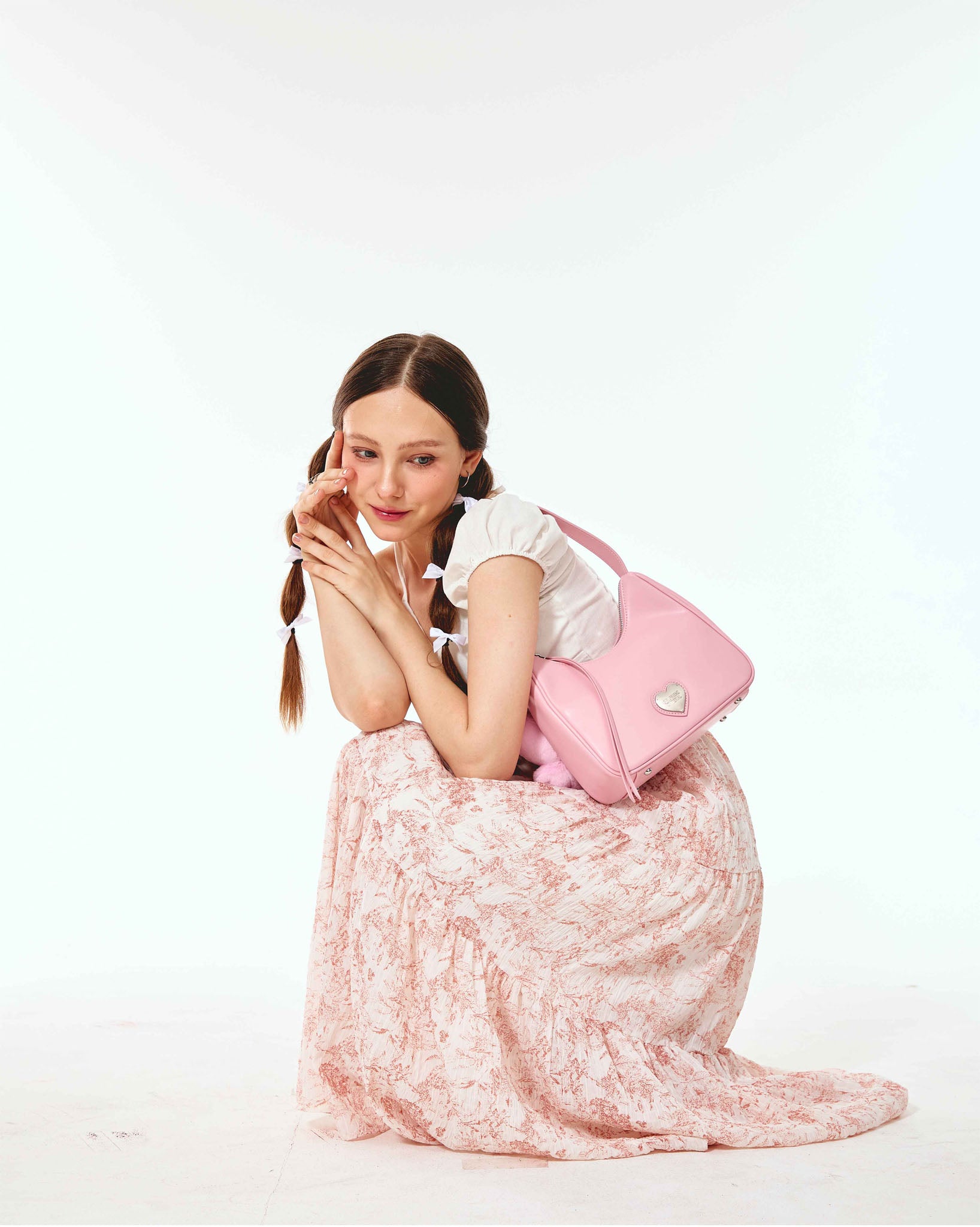 Girlfriend Hobo Bag (Smooth Pink)