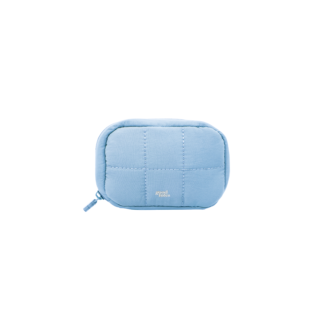 Small Bread Puffer Pouch (Blueberry)