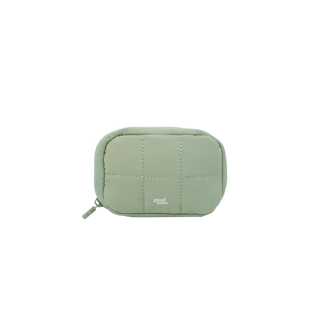 Small Bread Puffer Pouch (Sage)