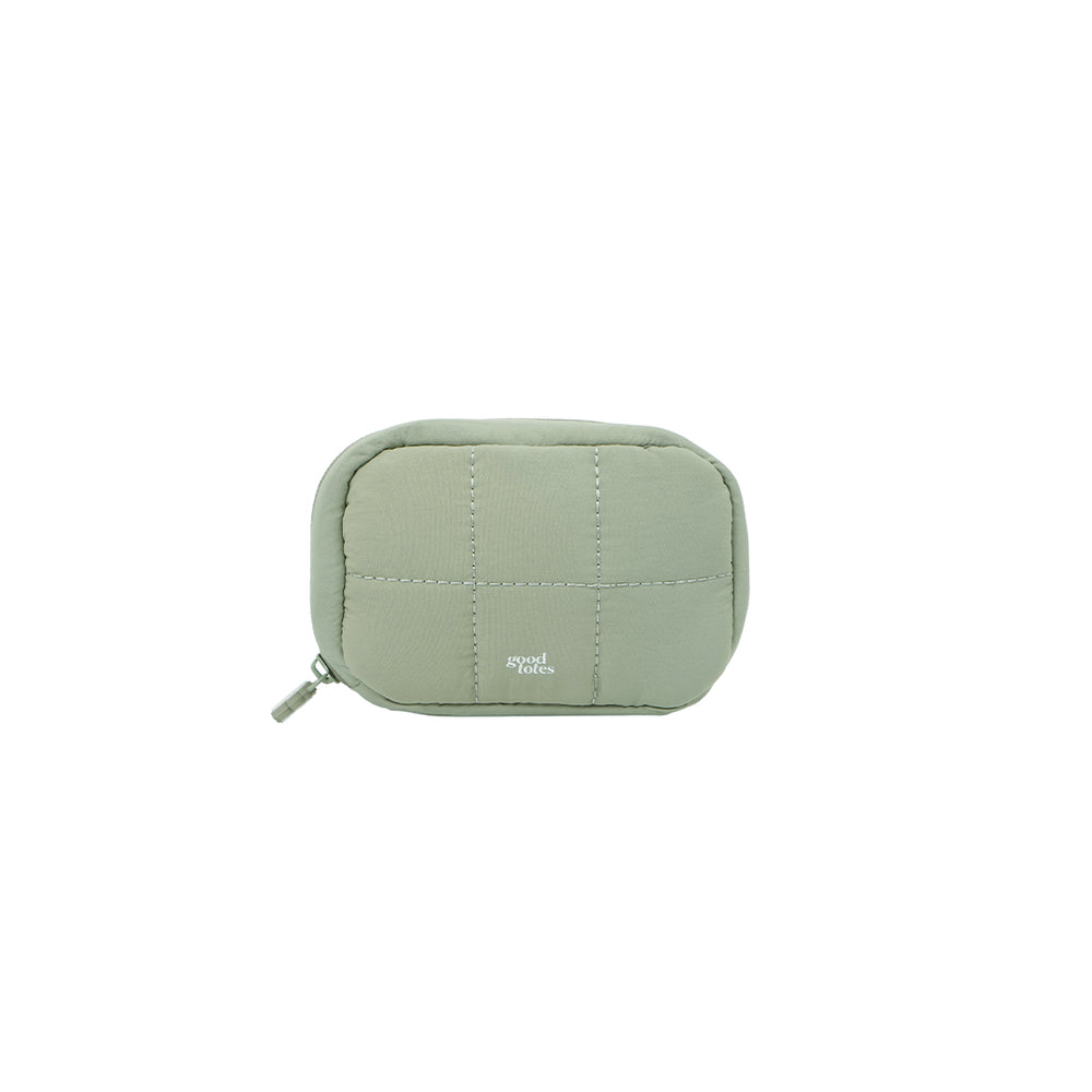Small Bread Puffer Pouch (Sage)