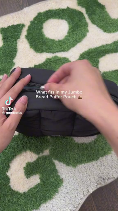 Jumbo Bread Puffer Pouch (Sesame)