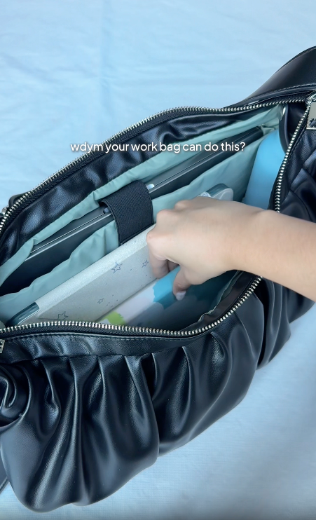 What Fits in the Leather Croissant Sling Carryall