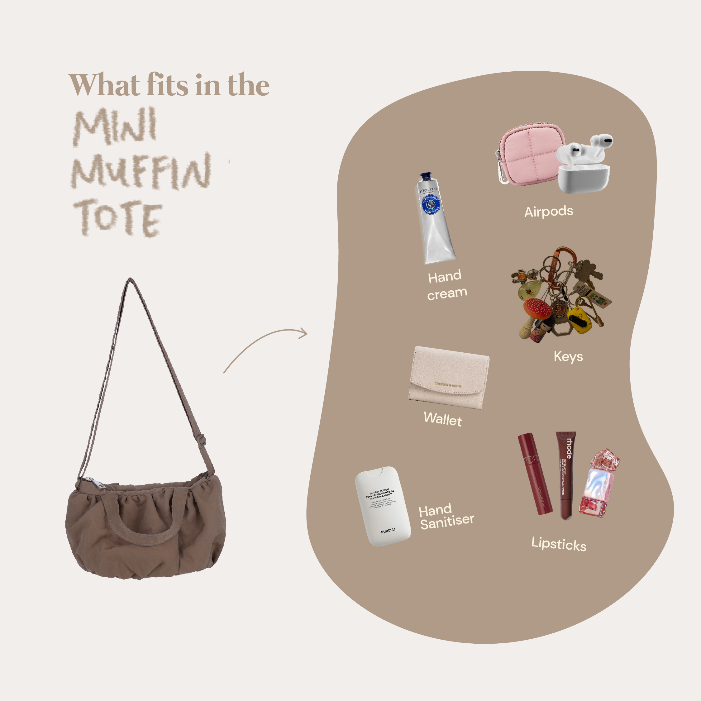 Mini Muffin Tote (Blueberry)