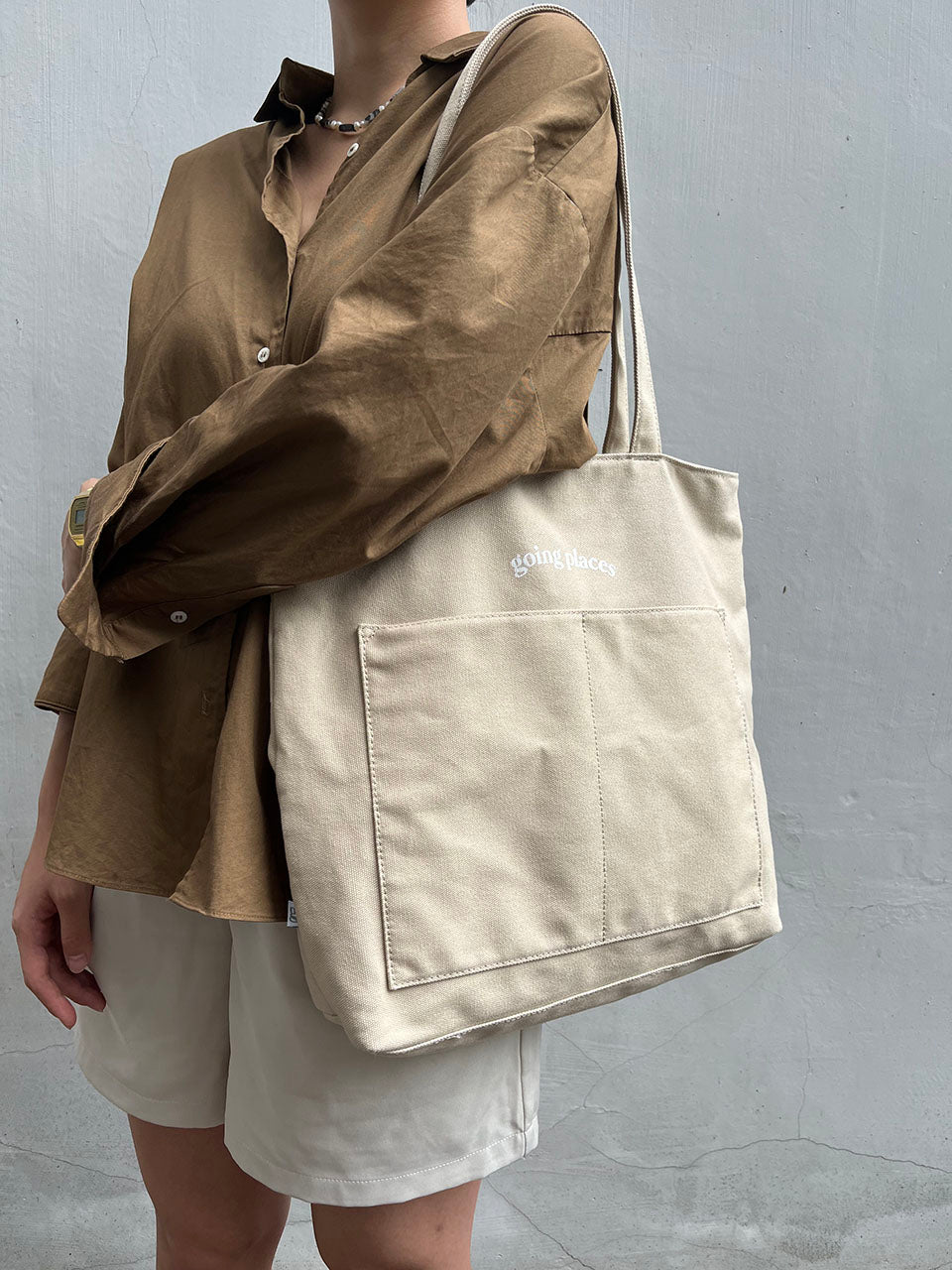 Going Places Tote (Oat)