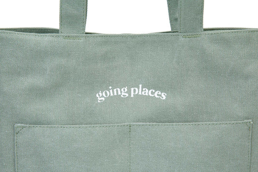Going Places Tote (Sea Sage)