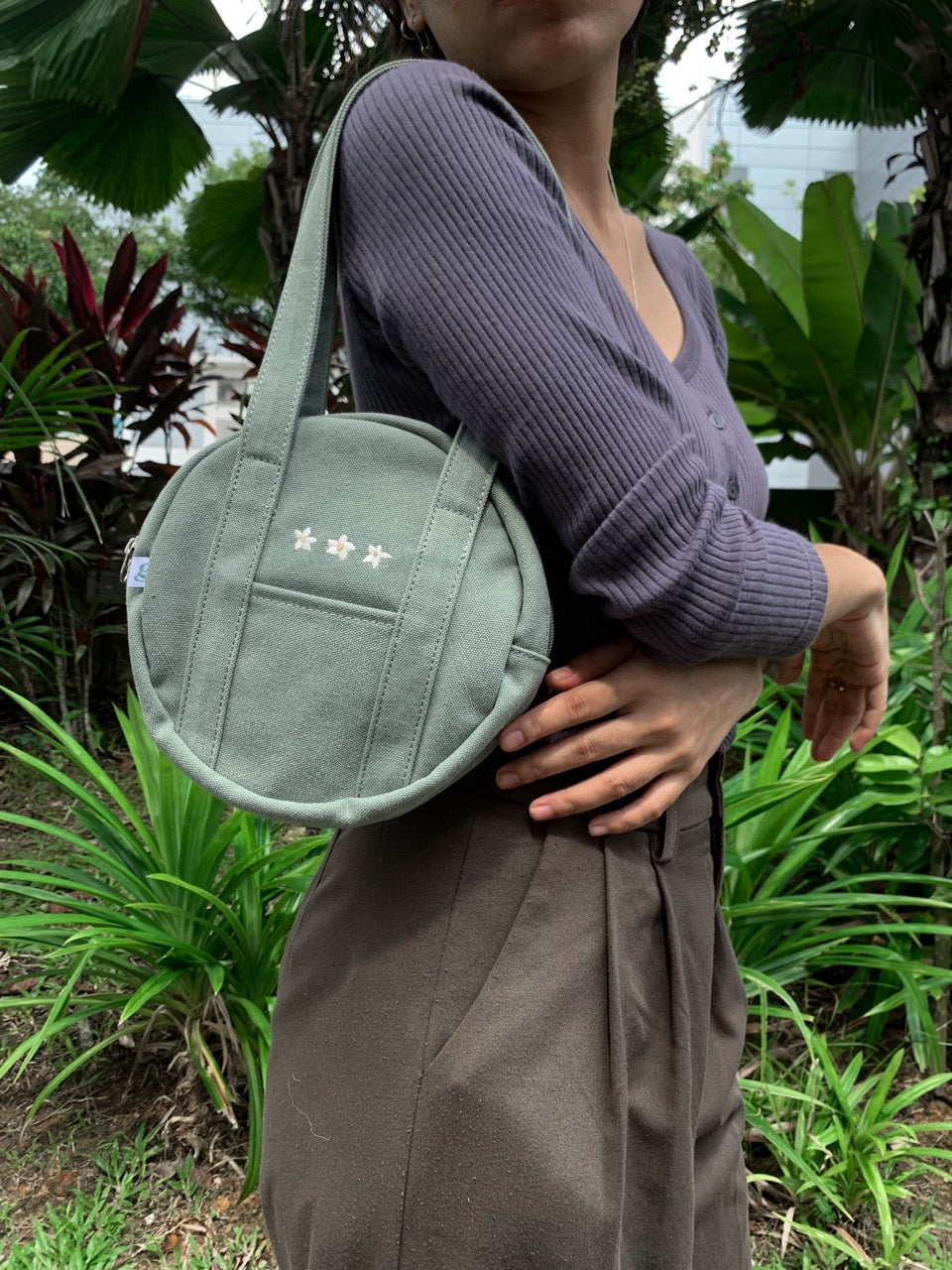 Mini Good Times Circle Tote Sea Sage