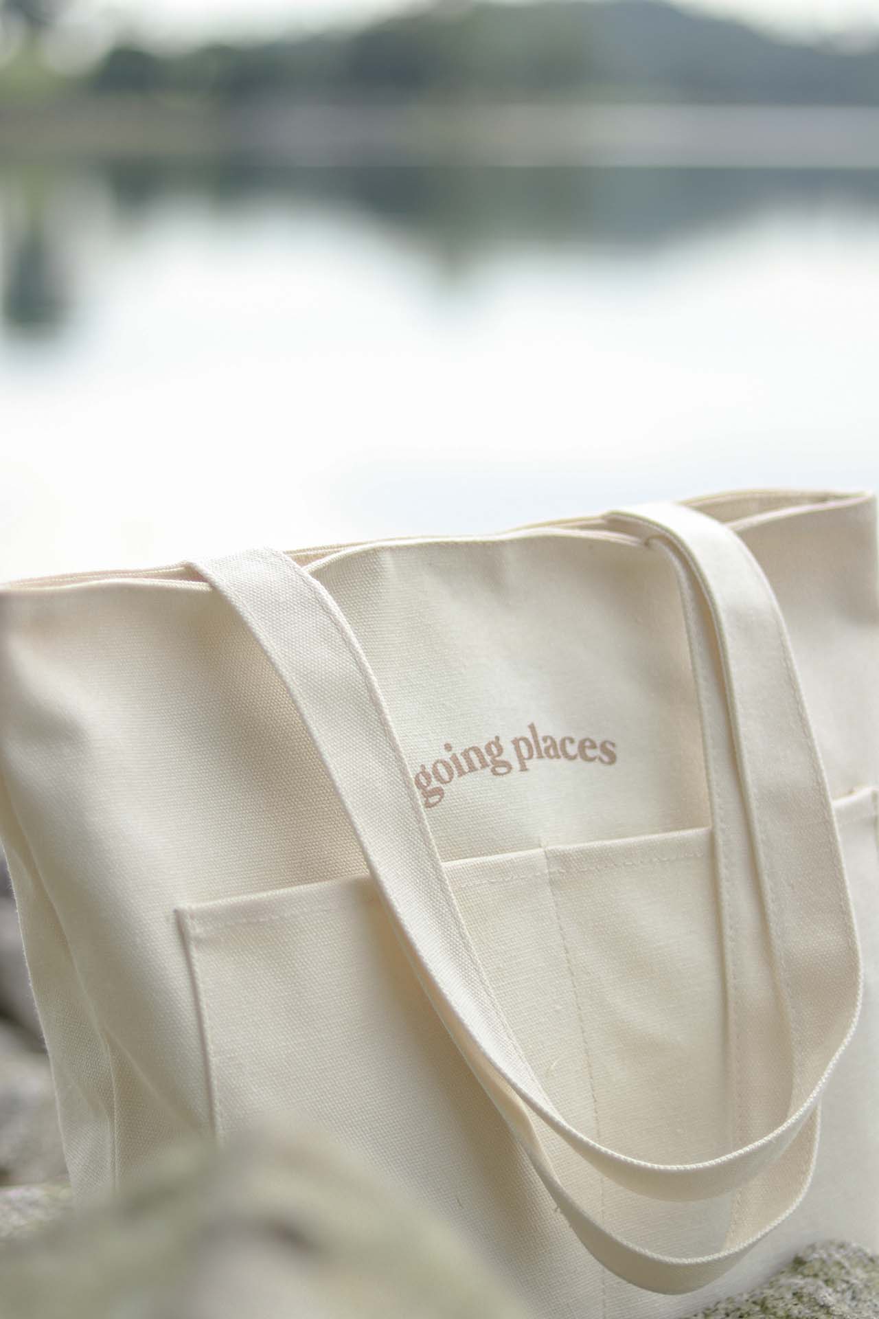 Going Places Tote (Cream)