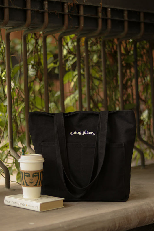 Going Places Tote (Black)